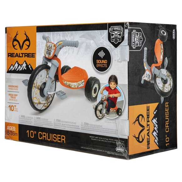 Realtree 10" Cruiser Tricycle With Ergonomic Handlebars & Sound Effects - Picture 3 of 4
